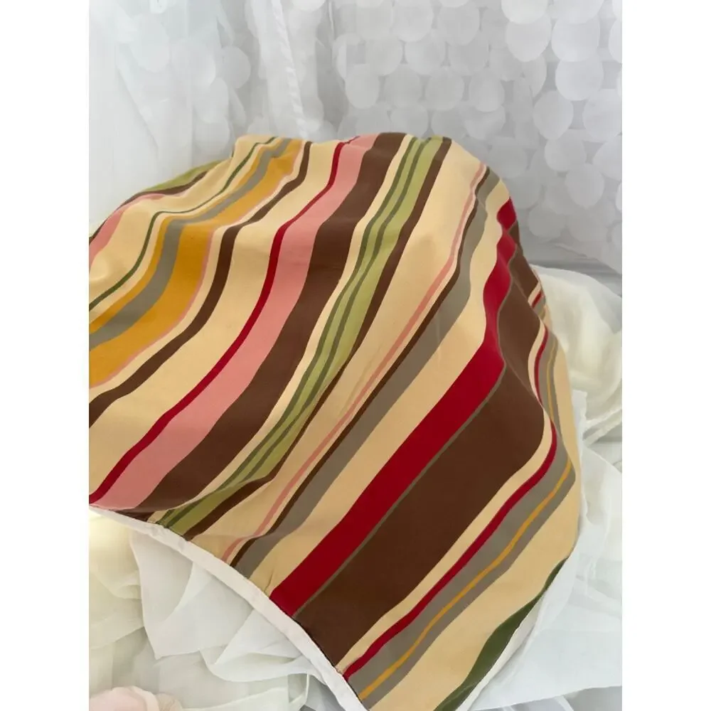VTG Pottery Barn Logan Stripe Euro Pillow Sham Single Autumn 100% Cotton 2009